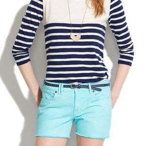 Madewell | Seaside Blue Denim Cut-off Shorts
